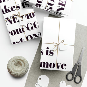 ONE MOVE  Gift Wrap Paper