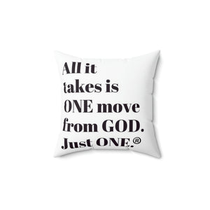 ONE MOVE Square Pillow